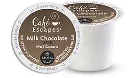 Cafe Escapes * MILK CHOCOLATE HOT COCOA * 48 K-Cups for Keurig Brewing Systems