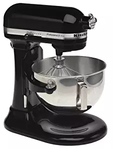 KitchenAid RKV25GOXOB Professional 5 Plus 5-Quart Stand Mixer, Onyx Black (Certified Refurbished)