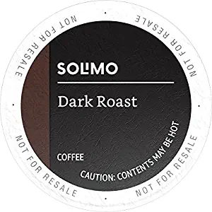 Amazon Brand - 24 Ct. Solimo Coffee Pods, Dark Roast, Compatible with Keurig 2.0 K-Cup Brewers