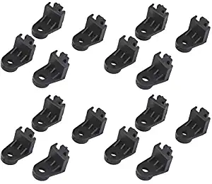 American Volt Replacement Electric Radiator Fan Mounting Kit Plastic Feet Corner Tabs Mounts for All Brands (4-Pack)