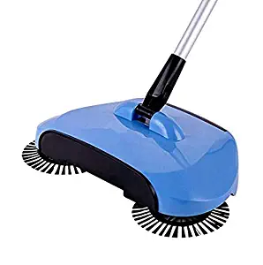 callm Dust Brooms 2019 New Arrival 360 Rotary Home Use Magic Manual Telescopic Floor Dust Sweeper Automatic Brooms (Blue)