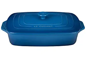Le Creuset PG1148S3A-3259 Stoneware Covered Rectangular Casserole, 12.5 by 8.5-Inch, Marseille