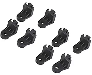 American Volt Replacement Electric Radiator Fan Mounting Kit Plastic Feet Corner Tabs Mounts for All Brands (2-Pack)
