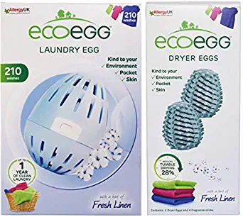 Ecoegg 210 Laundry & Dryer Egg Bundle Fresh Linen