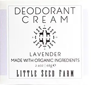 Little Seed Farm All Natural Deodorant Cream, Aluminum Free Deodorant for Women or Men, 2.4 Ounce - Lavender