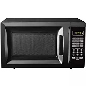 700W Kitchen timer/clock Output Microwave Oven 0.7 cu ft, Black