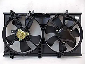 Dual Radiator and Condenser Fan Assembly - Cooling Direct For/Fit MI3115119 03-07 Mitsubishi Lancer 2.0L Dual Shroud