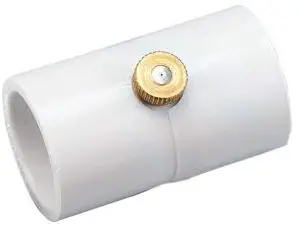 2 Pack (10 Total Couplings) Orbit 1/2 Inch PVC Coupling with Brass and Stainless Steel Mist Nozzle - 5 Pack