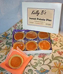 Sweet Potato PIE / Single Serving / Each Pie is a Delicious 2 Ounces / Individually Wrapped for Freshness / Six Pies Per Attractive Box