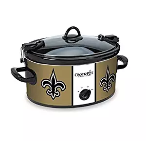 Crockpot SCCPNFL600-NO Crock-Pot New Orleans Saints Cook & Carry Slow Cooker, Old Gold