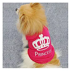 Barode Princess Cute Pet T-Shirt Puppy Costumes Dog cat Vest Clothes for Dogs and Cats