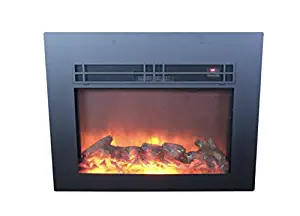 AA Warehousing Y-Décor True Flame electric fireplace insert by 30" with front surround
