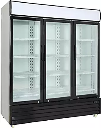 Procool Commercial Glass 3-Door Merchandiser - Upright Reach In Beverage Cooler - Display Refrigerator - 56.5 Cubic Ft.