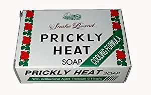 (Pack of 2) St.Lukes Snake Brand : Prickly Heat Soap 100g (3.5 Oz) : Cooling Formula , Original Type by St.Lukes Snake Brand