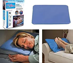 Chillow Cooling Pillow Pad Device Insert Comfort Sleeping Therapy AS SEEN ON TV