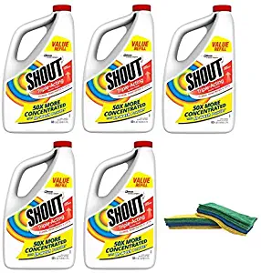 Shout Triple-Acting Liquid Refill 60 fl oz. by Shout (5) With FREE Microfiber Cloth