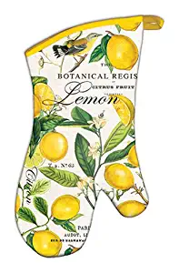 Michel Design Works Padded Cotton Oven Mitt, Lemon Basil