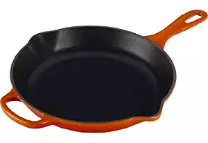 Le Creuset Signature Iron Handle Skillet, 11-3/4-Inch, Flame