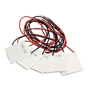 Laqiya 5PCS TEC1-12706 12V 60W Heatsink Thermoelectric Cooler Cooling Peltier Plate Module