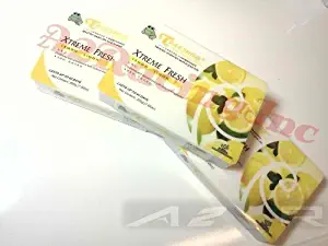 Treefrog 3 Xtreme Fresh Lemon Natural Japanese Air Freshener Deodorizer for Auto/Home/Office