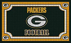 Team Sports America 41EM3811 Green Bay Packers Embossed Door Mat