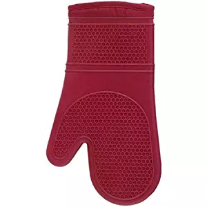 Stylish Oven Mitt Made of Silicon, Red
