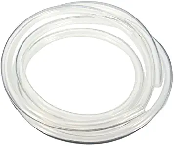 SummerHome 3/8" x 1/2" (9.5X12.7mm) Transparent Water Cooling Soft PVC Tube Tubing Hose for PC Computer CPU Water Cooling System - 6.6Ft/2M,Clear