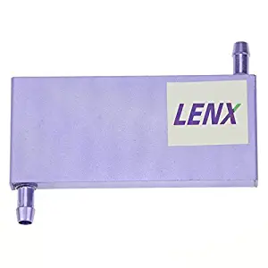 BXQINLENX Aluminum Water Cooling Block for CPU Graphics Radiator Heatsink 40x 120X12mm Blue