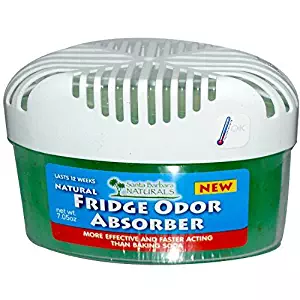 Fridge Odor Absorber: The Premium, Naturally Air Purifying, Absorbent Odor Eliminator and Deodorizer for your Refrigerator. 3X More Powerful and Effective Freshener than Baking Soda (case of 4 units)