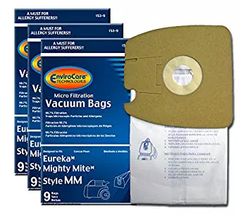 EnviroCare Replacement Vacuum Bags for Eureka Style MM Eureka Mighty Mite 3670 and 3680 Series Canisters 27 Bags