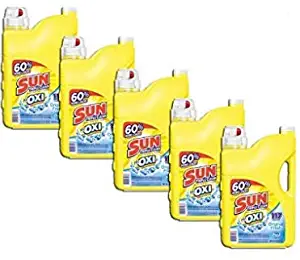 Pack of 5 - Sun Triple Clean Plus Power of Oxi Original Fresh Laundry Detergent 188 fl. oz. Jug
