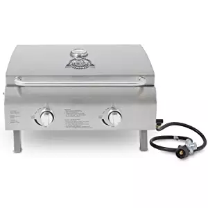 Pit Boss 2-Burner Portable LP Gas Grill, Stainless Steel