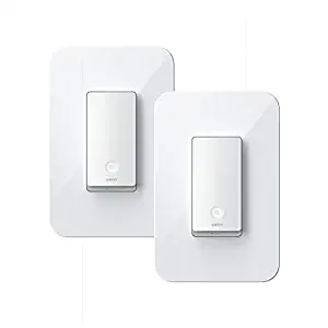 Wemo Wi-Fi Light Switch 3-Way 2-Pack Bundle - Control Lighting from Anywhere, Easy In-Wall Installation, Works with Alexa, Google Assistant and Apple HomeKit (WLS0403-BDL)