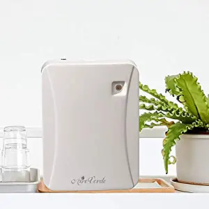 AireVerde Aromatherapy Essential Oil Diffuser, AV300 Intelligent Wall-Mounted Home Fragrance Delivery System with Manual Operation Panel (150ml/Button Version, White)