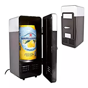 Zorvo Mini USB Fridge Cooler Beverage Drink Cans Cooler/Warmer Refrigerator Laptop PC Office Car Refrigerator