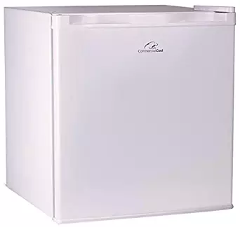 Commercial Cool CCR16W Compact Single Door Refrigerator and Freezer, 1.6 Cu. Ft. Mini Fridge, White