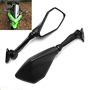 Elec-bro Motorcycle Rear View Mirrors Side Mirrors for Kawasaki Ninja 250 EX250 2013-2017 /Ninja 300 300R EX300 ABS 2013-2017 ZX6R ZX-6R ZX636 2013-2017