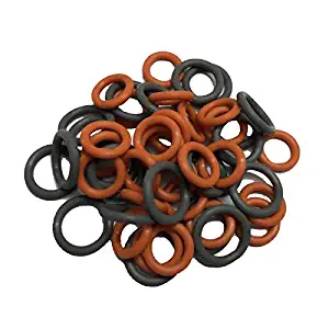 Dragon Ling LAN 1/4" & 3/8" Pressure Washer QD Colored O-Rings (1/4“&3/8”(25+25) 50pack, red+Grey)
