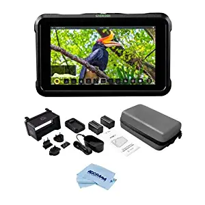 Atomos Shinobi 5.2in IPS Touchscreen Full HD HDR Photo and Video Monitor, Supports 4K HDMI Input - Bundle 5in Accessory Kit for Shinobi, Shinobi SDI and Ninja V Monitors, Microfiber Cloth