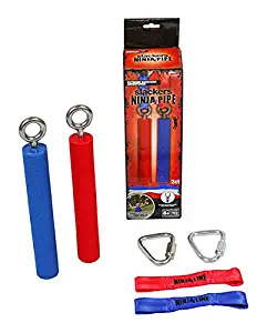 Slackers 8" Two Piece Ninja Pipe Set, One Size, Red/Blue