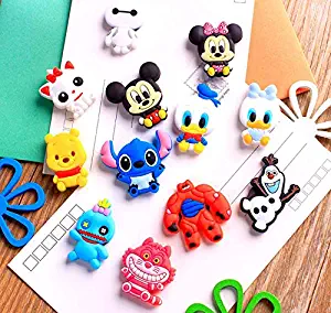 Astra Gourmet Set of 12 Cute Cartoon Refrigerator Magnets for Posting Notes and Photos on Your Fridge or Other Magnetic Surface(Assorted character)