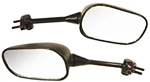 EMGO OEM Replacement Mirror for 06-07 Kawasaki EX650 Left Side Black (20-43032)