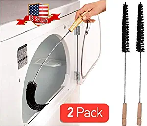 Sold_By_Cheapnwork 2 Pack Dryer Vent Cleaner Kit Dryer Lint Brush Vent Trap Cleaner Long Flexible Refrigerator Coil Brush