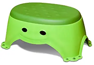 Mommy's Helper Step Up Non-Slip Stepstool Froggie Collection, Green