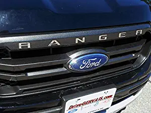 QAA fits 2019-2020 Ford Ranger (6 Piece Stainless Ranger Hood Letter Insert Trim, Front) SGR59346