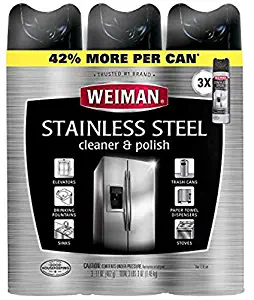 Weiman Stainless Steel Cleaner & Polish 17oz (3 Pack)