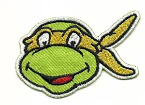 Teenage Mutant Ninja Turtles MICHELANGELO Embroidered Iron On/Sew On Patch