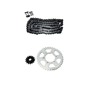 Black O-Ring Chain and Sprocket Kit for Kawasaki ZX636 Ninja 636 ZX-6R 2005 2006