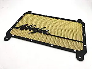 ROWEQPP Motorcycle Radiator Grille Guard for Kawasaki Ninja 400 Gold