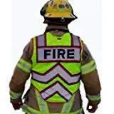 FIRE NINJA FIRE VEST-Class 2 Reflective Public Safety Vests-Double Breakaway Zipper- 6 Point Breakaway Vest (OVERSIZED, RED)